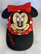 NEW Disneyland MINNIE MOUSE Kid  s Hat Polka-Dot Ears  Bow Toddler 51-53 cm Cap.