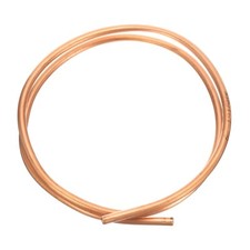 Copper Tube 1/4'' OD x 3Ft Refrigeration Flexible Pipe Seamless Hollow