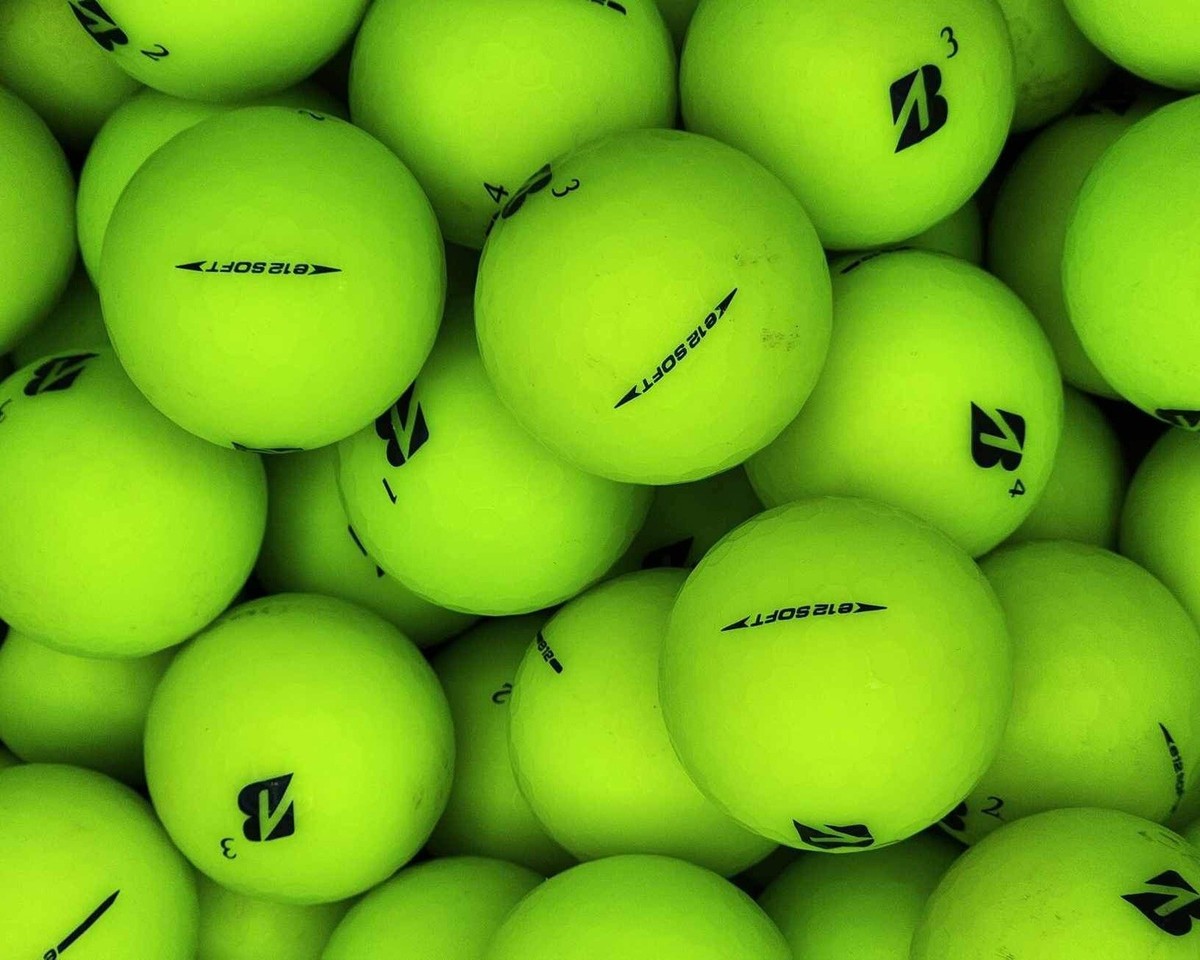 48 Bridgestone E12 Matte Green Golf Balls Mint 5/4A Free Shipping