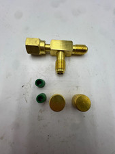 (QTY 5) Valves Core Tee Adapter with Swivel Connector Quick Coupler Access