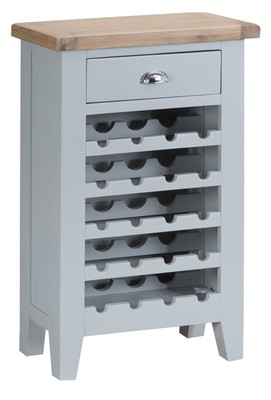 Modern Grey Painted Small Wine Cabinet 20 Bottle Storage Wine Rack Holder Ebay