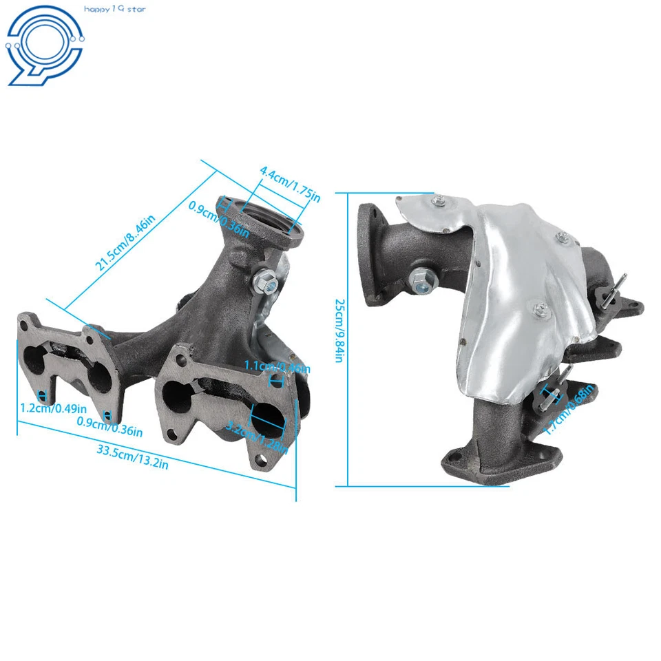 Colector de escape 2000-2003 para camioneta Chevrolet S10 GMC Sonoma 12569057 Foto 3 de 4