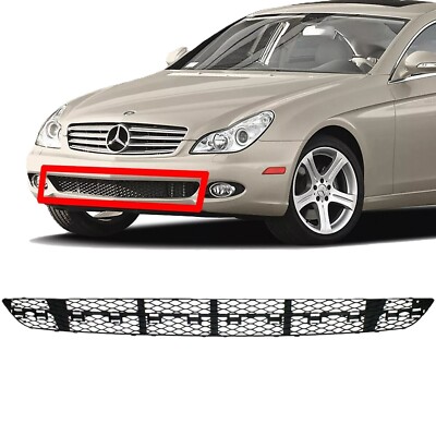Front Center Bumper Grille For 2003 2004 2005 06 Mercedes-Benz E320, E350, E500