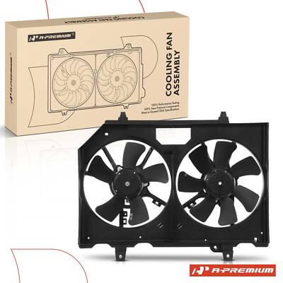 A-Premium Dual Cooling Fan Assembly with Shroud for Nissan X-Trail T30 2001-2013