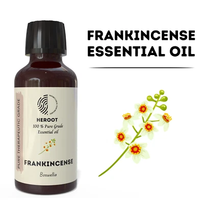HEROOT Frankincense Essential Oil – Pure Oil, Warm Resin Aroma, Natural Scent