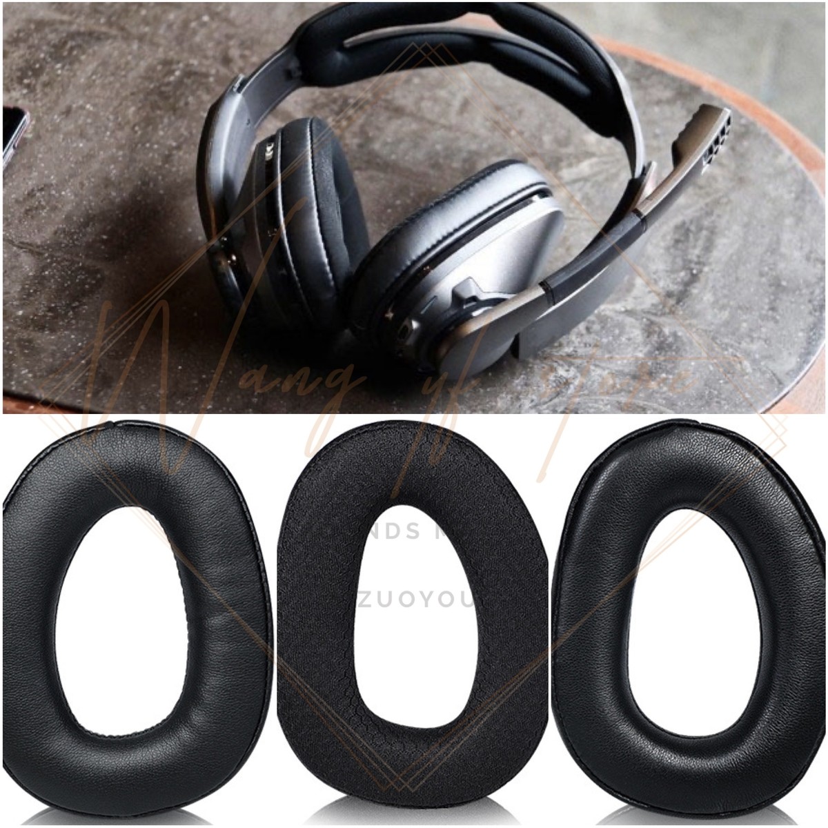 Ear Pads Cushion Covers for Sennheiser GSP 370 350 303 302 301 300  Headphones