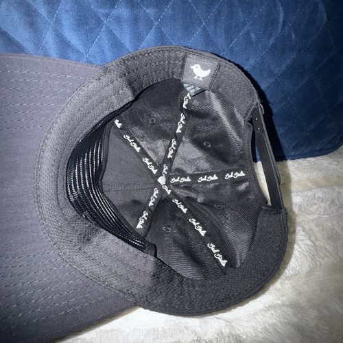 Cappello Berretto Bad Birdie SnapBack Uomo Nero Bianco Scritta Spellout Golf - Foto 6 di 8