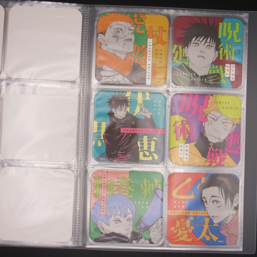 Sottobicchieri Jujutsu Kaisen Goods, lotto 82 pezzi, raccoglitore specializzato 14 pagine, 3,5" mq - Foto 12 di 15