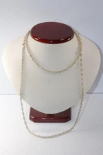 Vintage Milor 925 Italy Sterling Silver Rope Chain Necklace 38” Long 3mm 26g