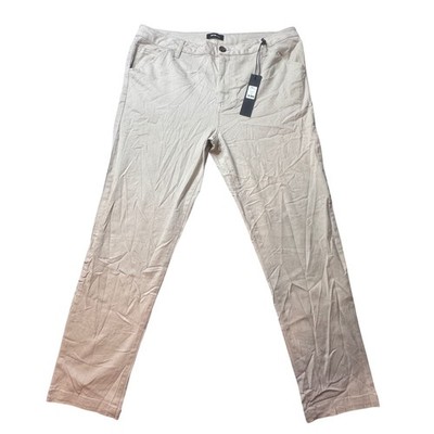 NovaMen Pants Mens 36 Khaki New Level Pants Chino Twill Straight Leg FNMM416