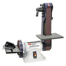 Belt and Disc Sander 6 Inch 2x42 Inch Belt 1/3 HP Benchtop Grinder Wood Metal