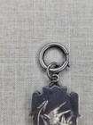 Antique Victorian Large Sterling Silver Etched Locket - Bird Design - England  — photo 3