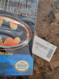 Caja Batman Nintendo NES con envoltura retr&aacute;ctil e insertos solo rara aut&eacute;ntica 
