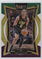 2024-25 Panini Select Concourse Green White Purple Prizm Cody Williams #71 0g1u