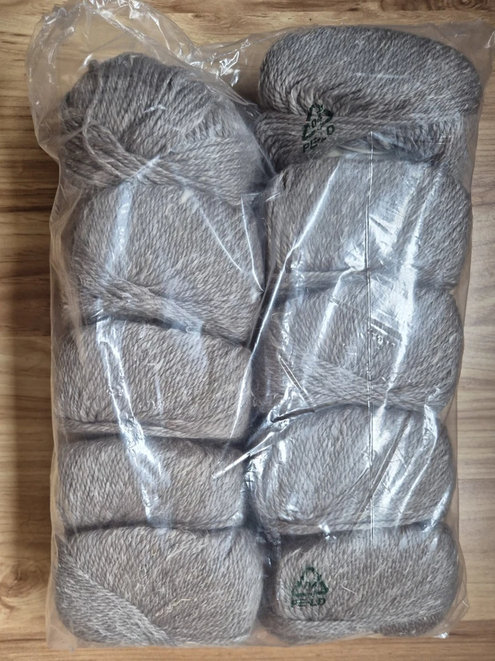 10 Knäuel Rowan Hemp Tweed Wolle - 500g - Fb 138 pumice/steingrau - Wolle/Hanf - Bild 2 von 4