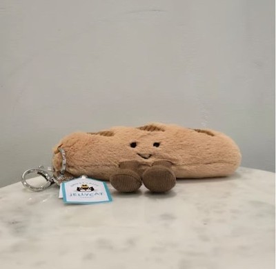 Jellycat Baguette Amuseables Plush Bag Charm Keychain Cute Gift NWT 2026 New