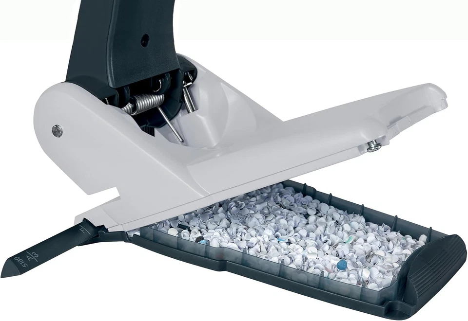 , Perforatore a 2 Fori per Casa E Ufficio Pratica E Robusta Con Impugnatura Anti - Immagine 4 di 4