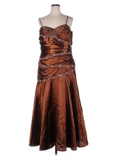 MoriLee by Madeline Gardner Women Brown Cocktail Dress 22 Plus