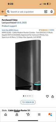 ARRIS (G36) - Cable Modem Router Combo