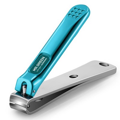 MR.GREEN Nail Clippers Curved Blades Fingernail Cutter Nippers Medium-blue