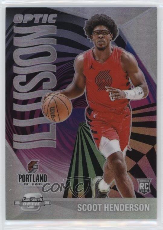 2023-24 Panini Contenders Optic Optic Illusion Scoot Henderson #5 03rx