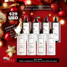 JAFRA Royal – Body Oil or Body Lotion 16 fl oz (Choose One) New Desing!