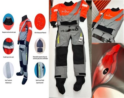 Semi Dry Suit Kayak Drysuit for Angler Kayak Fishing Canoe Camping Yatch Sail...