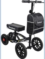 KNEE WALKER SCOOTER BLESSREACH All-Terrain Foldable Disc Brake for Foot Injuries