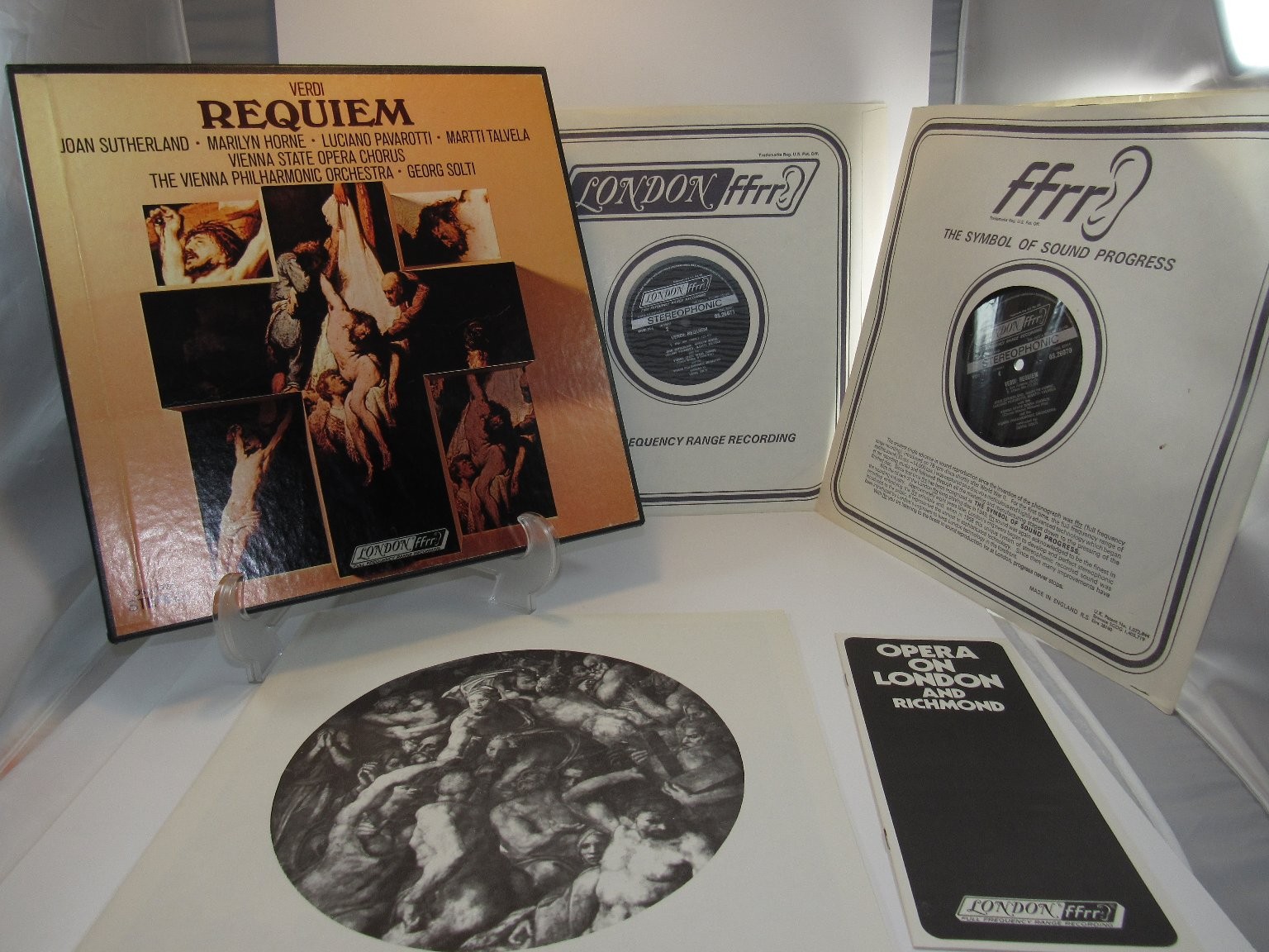 Verdi Requiem LP Record 1960 London fffrr Stereo Opera 33 RPM