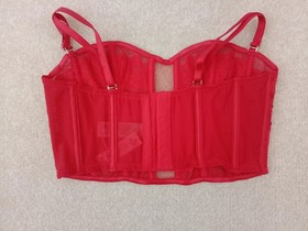 Ann Summers Icon Corset Bustier Size S 8-10 Red RRP &pound;40