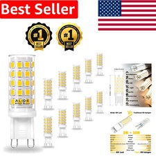 G9 5W LED Bulbs 4000K Natural White, 550LM Brightness, 10-Pack for Chandelier