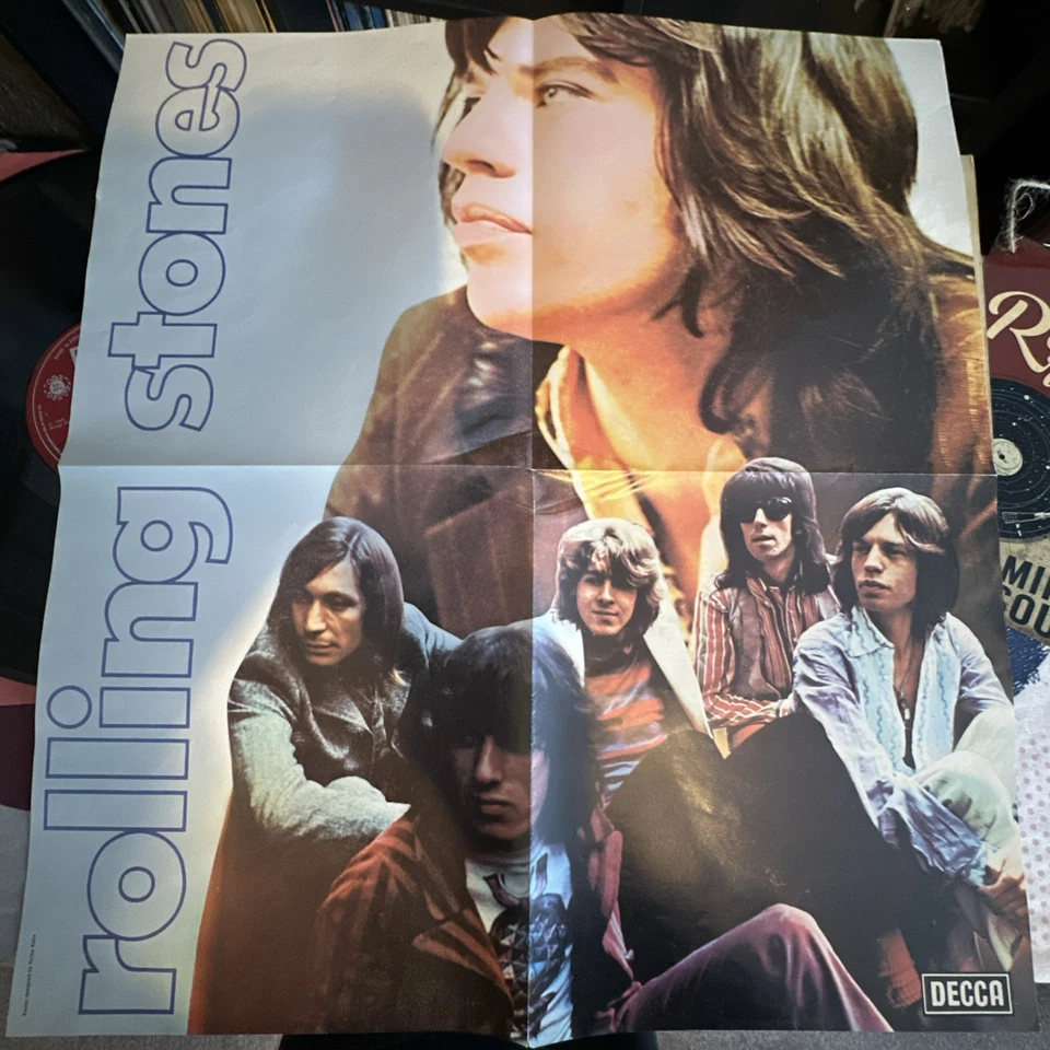 Rolling Stones Let It Bleed 1969 UK Mono vinyl LP 1st issue. Orig. inner Poster Foto 2 de 4