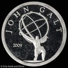 2009 John Galt 1 oz .999 Silver Proof Round | Norfed-Like