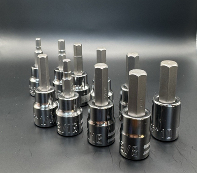 #ad CRAFTSMAN 10 Piece 3 8quot; Drive Hex Bit Socket Set SAE Metric $18.49