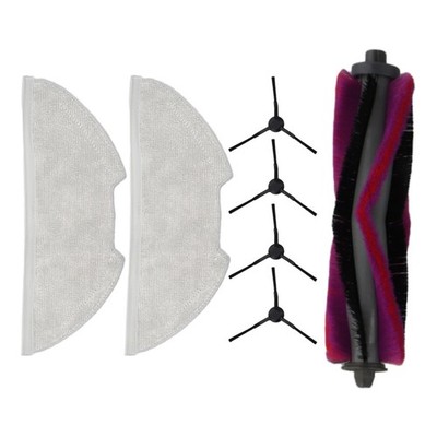 Replacement Side Brushes with Mop Cloths for Eureka E20 Plus Robot Vacuums