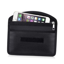 Fireproof Faraday Bag with Zipper Anti-Tracking EMF GPS RFID Car Key 1pcs