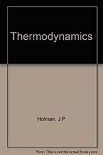 Thermodynamics Hardcover Jack P. Holman