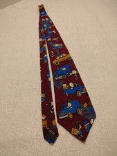 Vintage 1990's Snoopy And Friends Neck Tie 100 Silk Pre-Owned