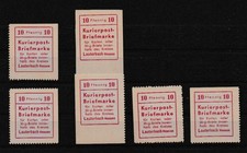 Lokal (nichtamtlich) Lauterbach 1, 1 U, 1 I-IV komplett postfrisch top (B06815-2