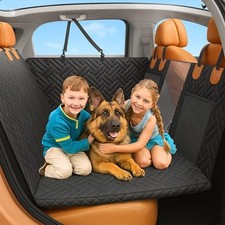 Back Seat Extender for Dogs, Hard Bottom Car Seat Cover for Dogs, Dog Hammock