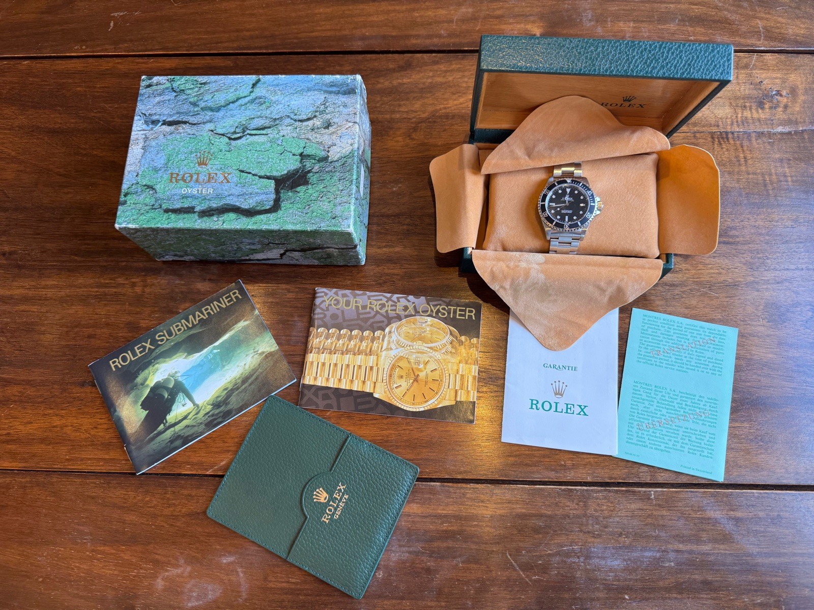 Rolex Submariner No Date 14060 Rare Version Collectible 2-Line Swiss-Only Boxed