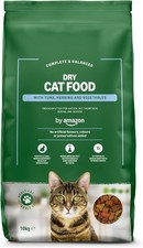 by Amazon Complete Dry Cat Food Tuna & Herring 10kg Adult Cat Kibble 2.28 per kilo