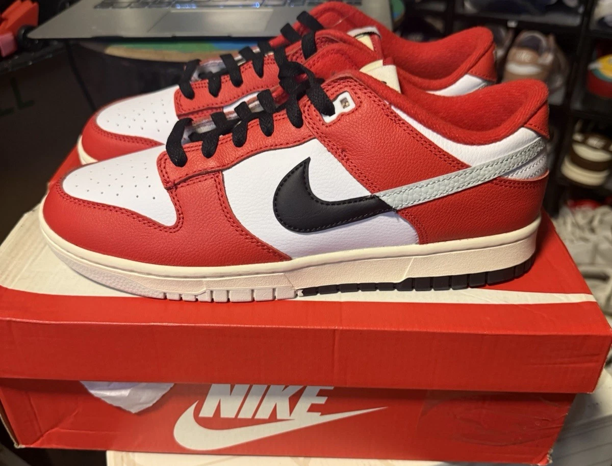Preços baixos em Nike Dunk Low White Black Red | eBay
