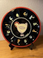 Becky Denny Southern Living at Home Cockadoodle! 12" Deviled Egg Plate