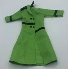 Vintage Barbie Clone Maddie Mod Shillman Fashions Green Trench Coat Jacket