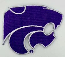 Kansas State Wildcats University College Embroidered Iron On Patch 3" x 2.25"