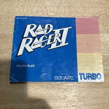 Rad Racer II 2 Instruction Manual Only Nintendo NES