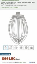 Hobart DWHIP-SSTH30 Classic Stainless Steel WireWhip for 30 Qt. Bowls