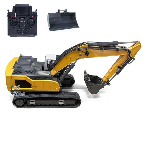 Metal 1/14 Hydraulic RC Tracked Excavator945 5CH Valve Digger PL18EV Radio Sound - Picture 4 of 10