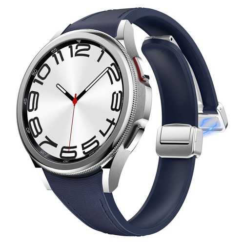 Magnetic Silicone Leather Strap Band For Samsung Galaxy Watch 7 FE 6 5 4 40/44mm - Picture 252 of 257